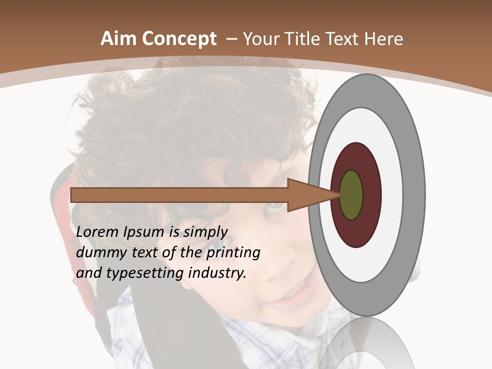 Background Kid Angle PowerPoint Template