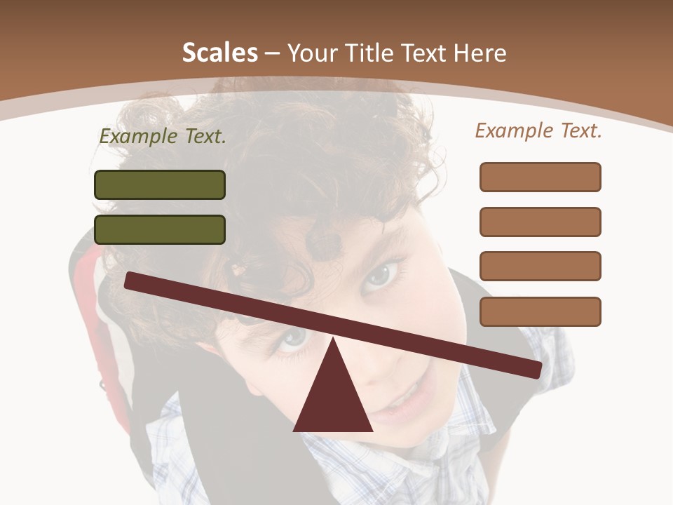 Background Kid Angle PowerPoint Template