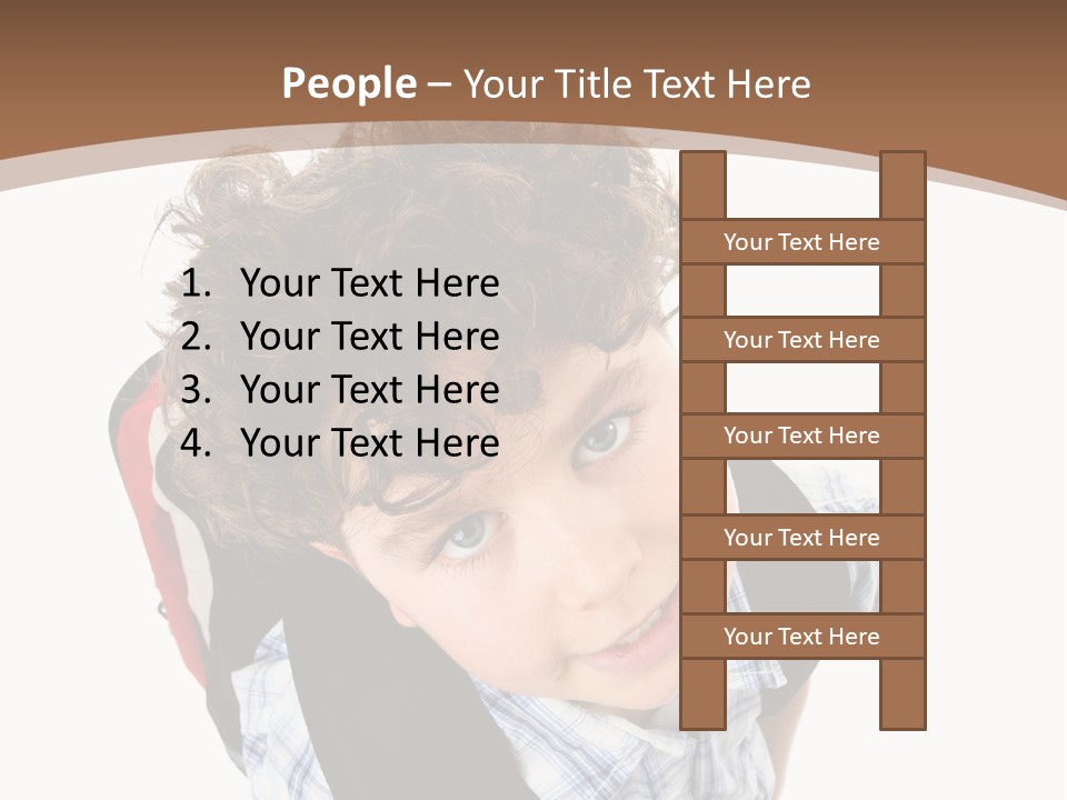 Background Kid Angle PowerPoint Template