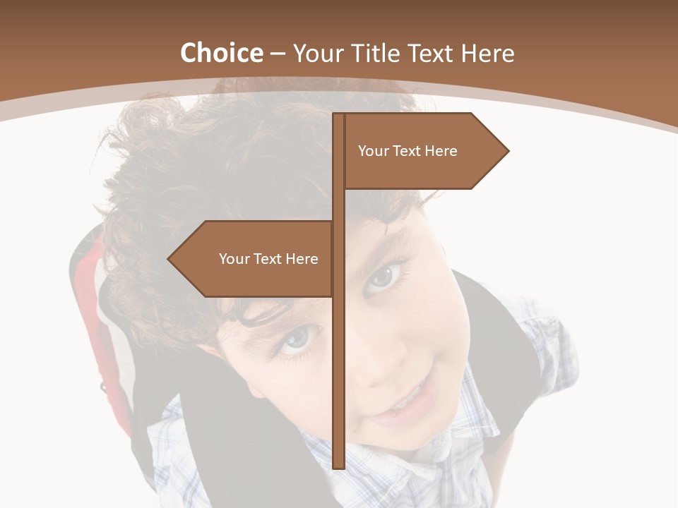 Background Kid Angle PowerPoint Template