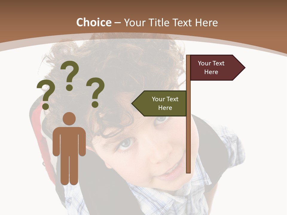 Background Kid Angle PowerPoint Template