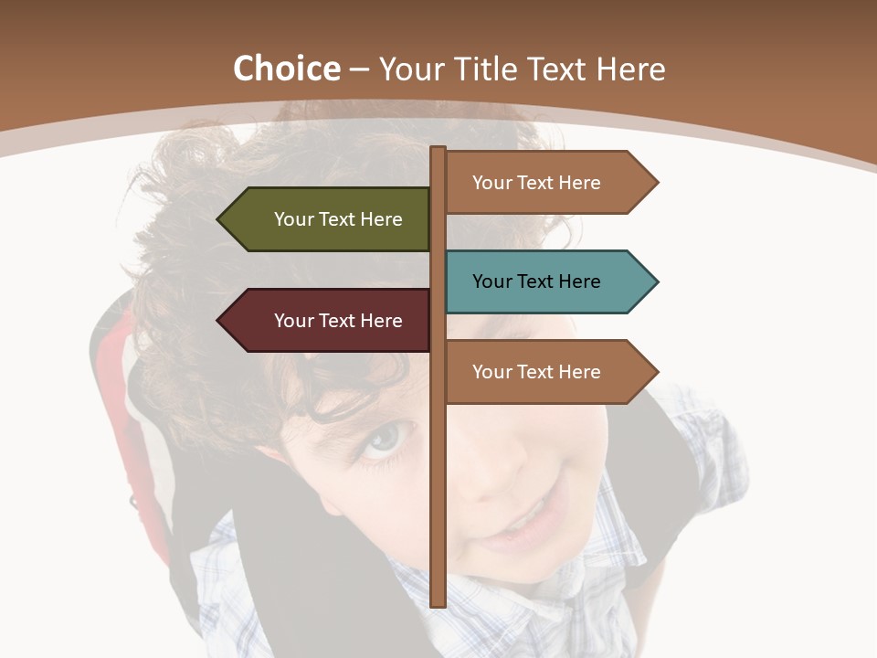 Background Kid Angle PowerPoint Template