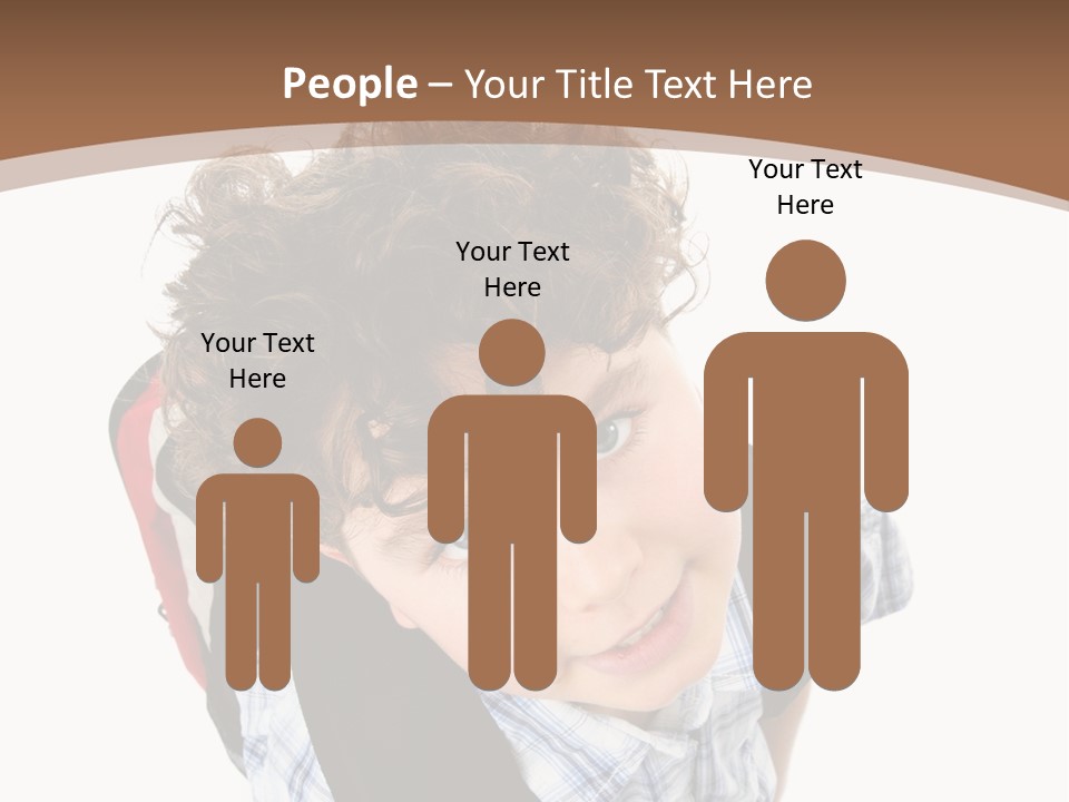 Background Kid Angle PowerPoint Template