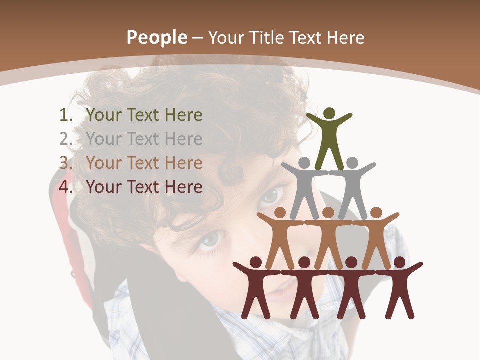 Background Kid Angle PowerPoint Template