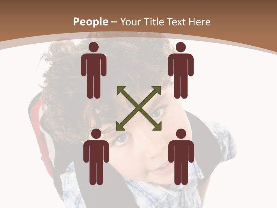 Background Kid Angle PowerPoint Template