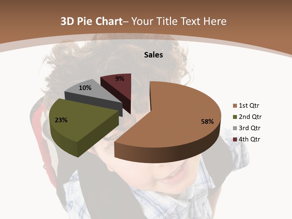 Background Kid Angle PowerPoint Template