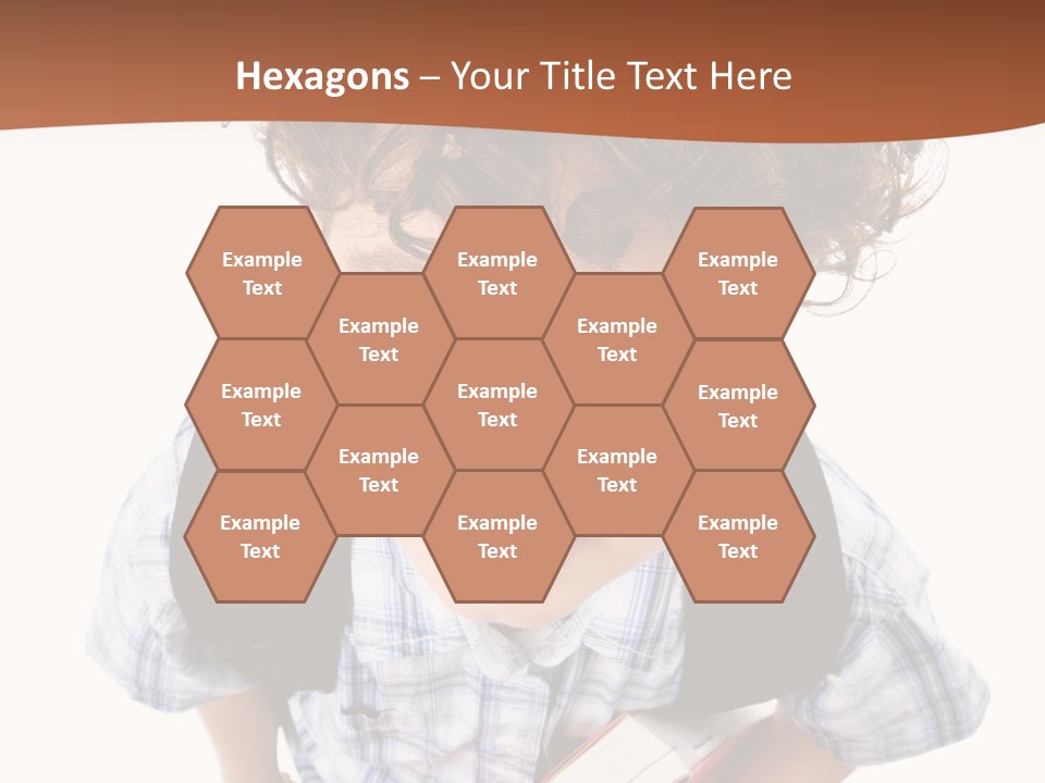 Rucksack Youth White PowerPoint Template