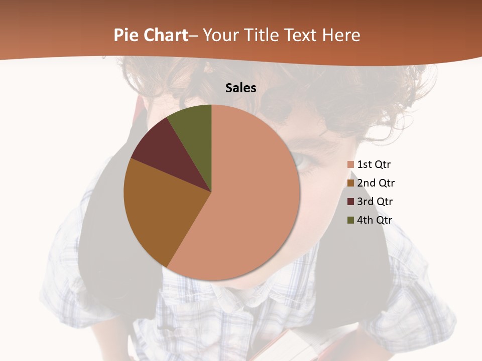 Rucksack Youth White PowerPoint Template