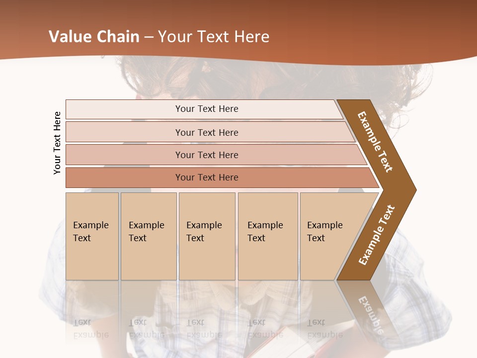Rucksack Youth White PowerPoint Template