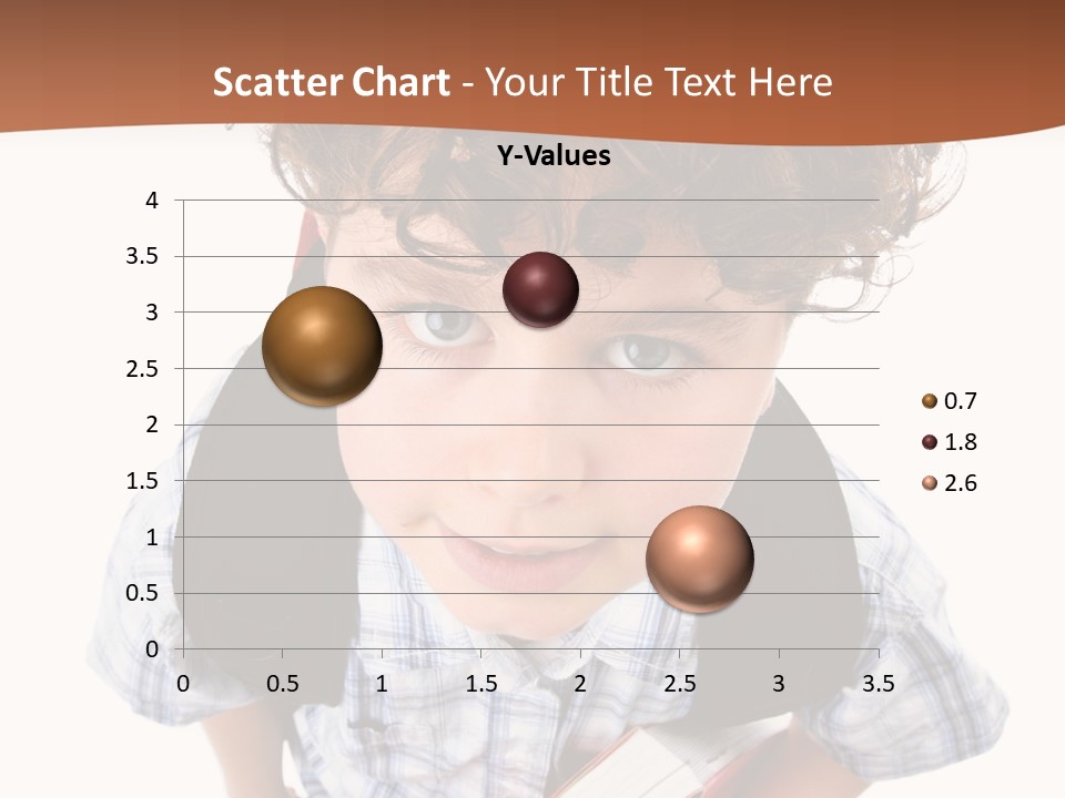 Rucksack Youth White PowerPoint Template