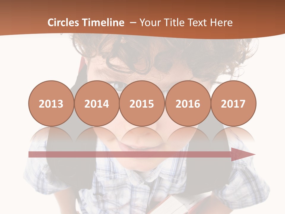 Rucksack Youth White PowerPoint Template