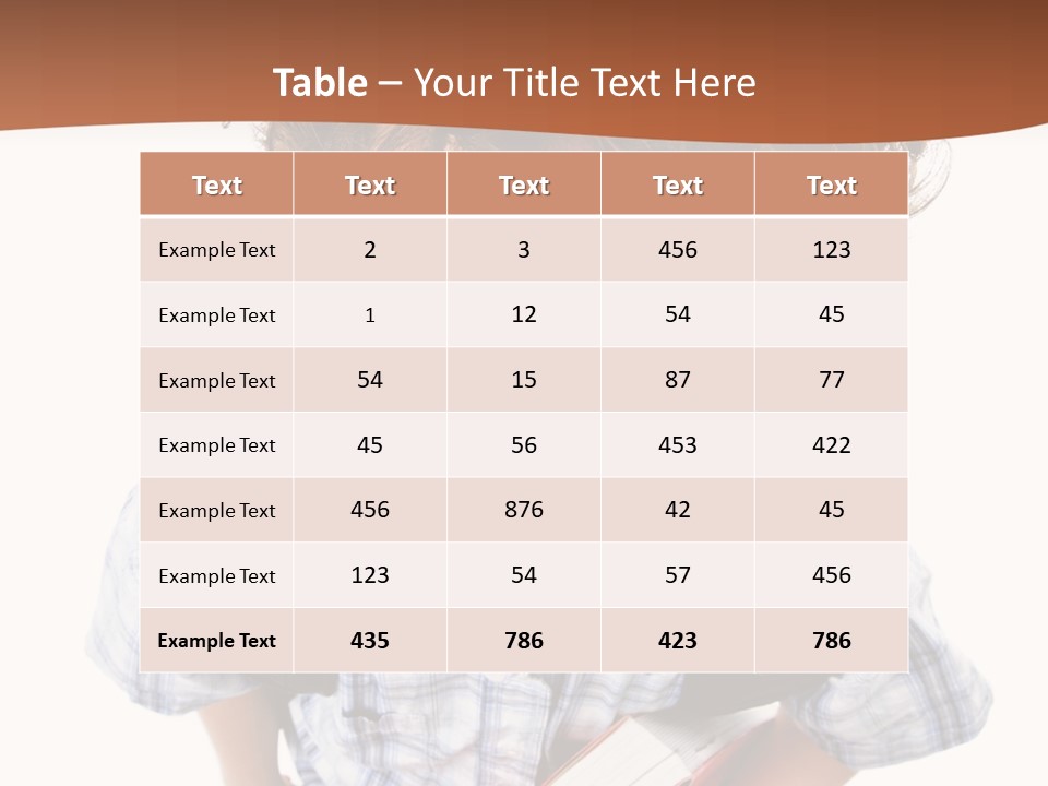 Rucksack Youth White PowerPoint Template