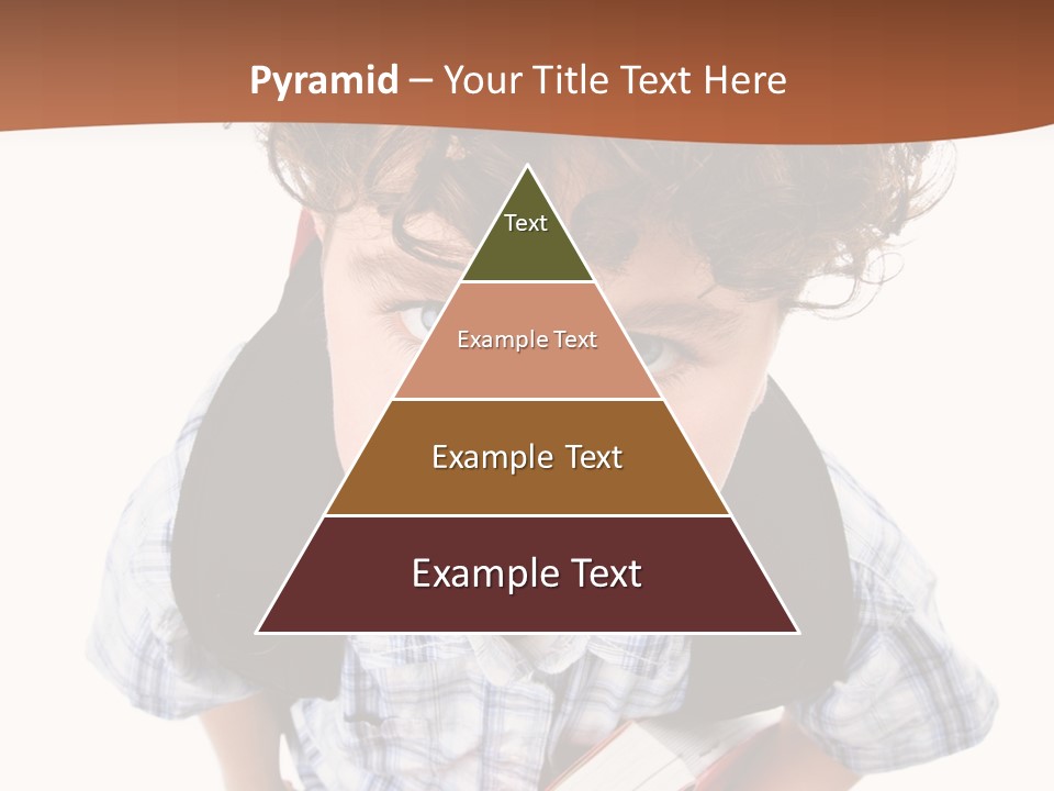 Rucksack Youth White PowerPoint Template