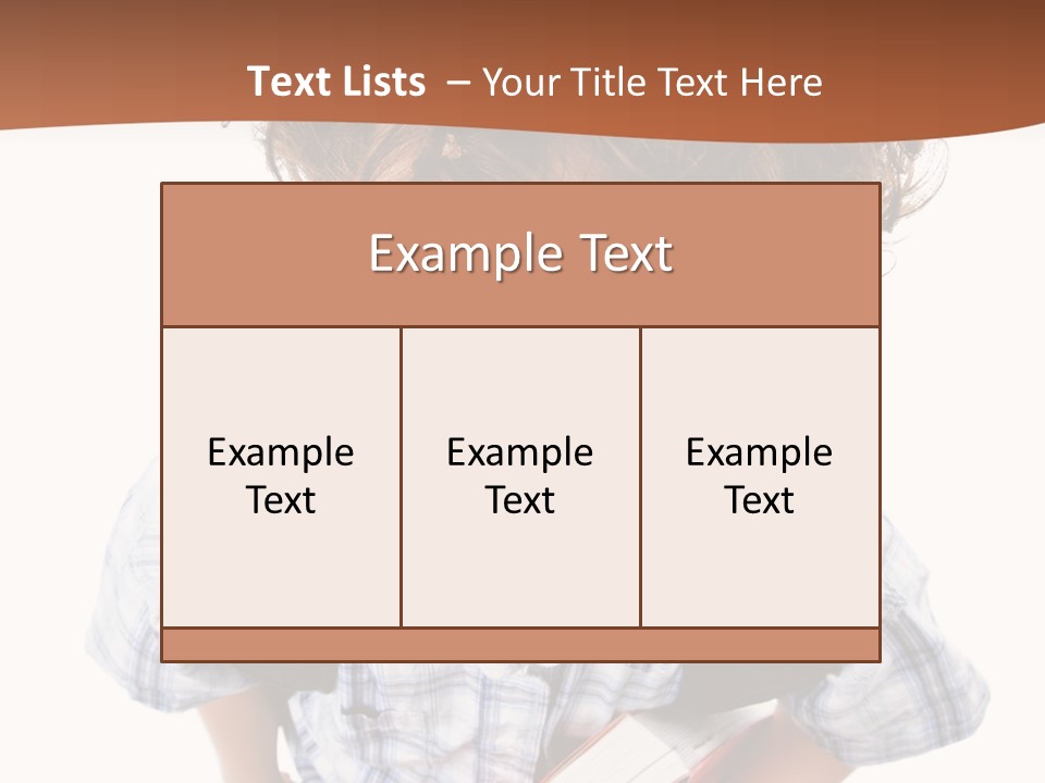 Rucksack Youth White PowerPoint Template