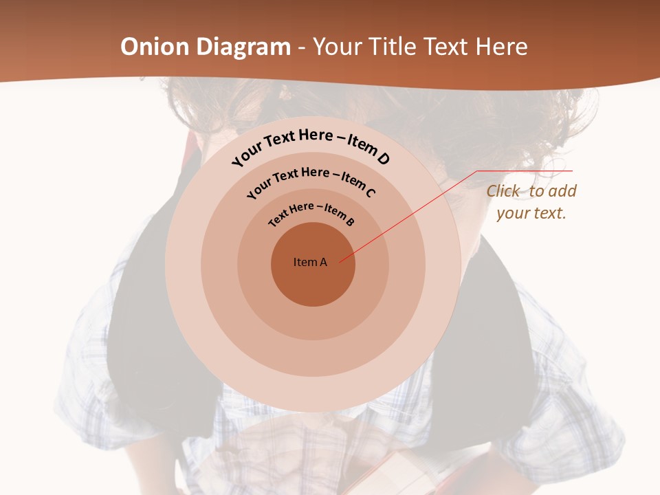 Rucksack Youth White PowerPoint Template