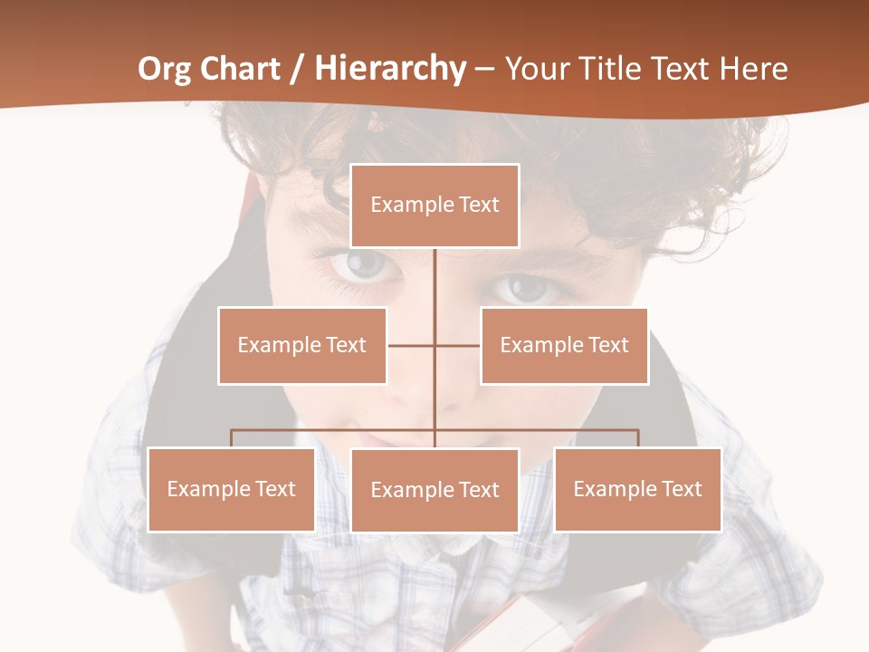 Rucksack Youth White PowerPoint Template