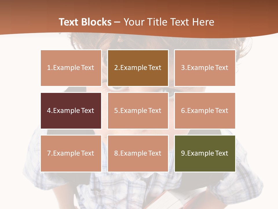 Rucksack Youth White PowerPoint Template