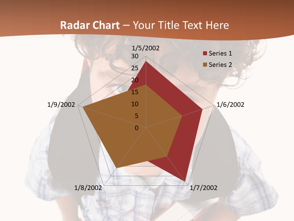 Rucksack Youth White PowerPoint Template