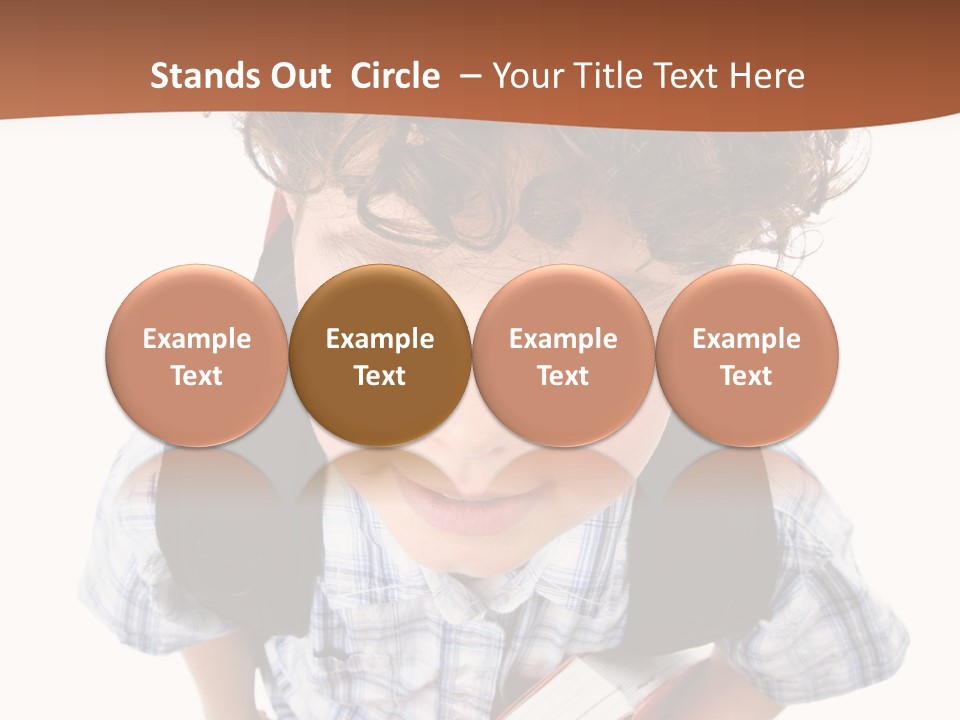 Rucksack Youth White PowerPoint Template