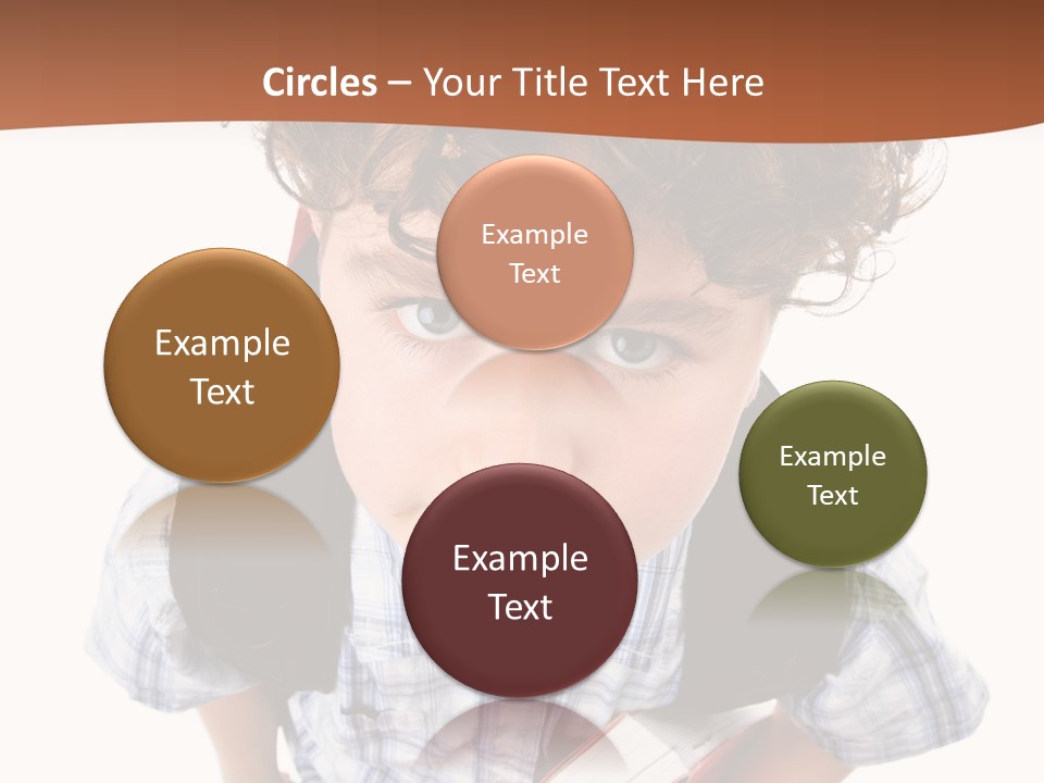 Rucksack Youth White PowerPoint Template