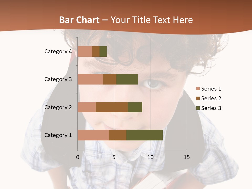 Rucksack Youth White PowerPoint Template