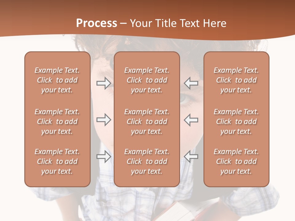 Rucksack Youth White PowerPoint Template