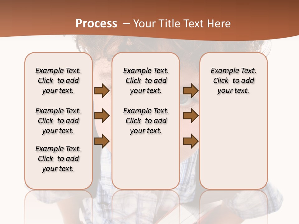 Rucksack Youth White PowerPoint Template