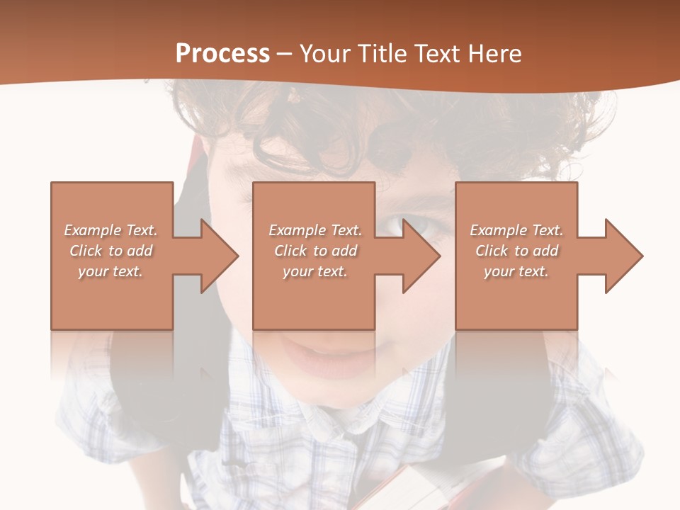 Rucksack Youth White PowerPoint Template