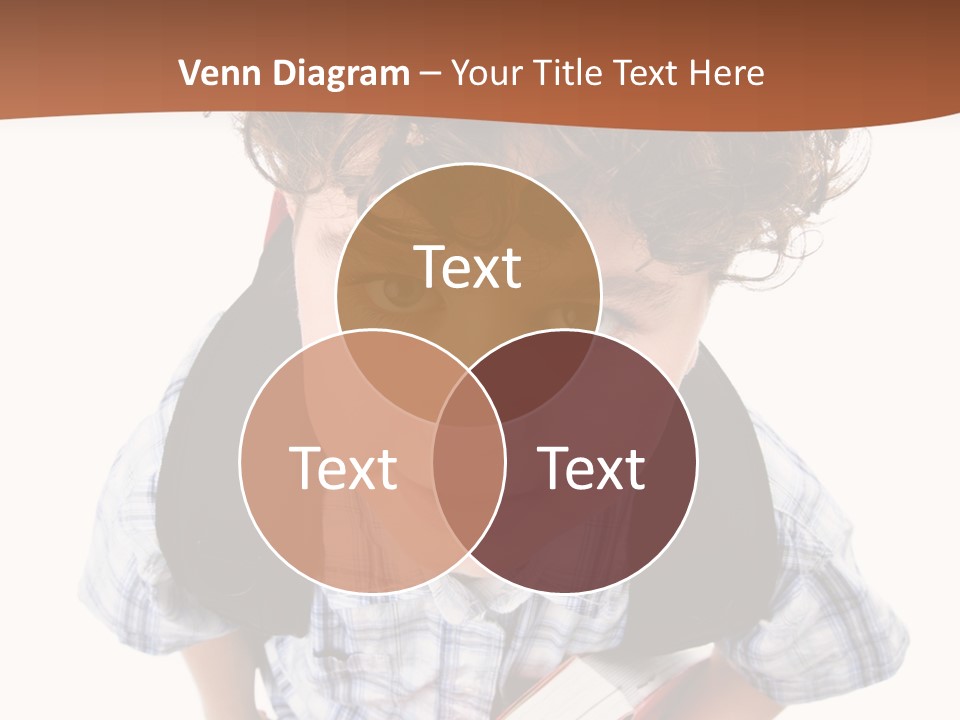 Rucksack Youth White PowerPoint Template