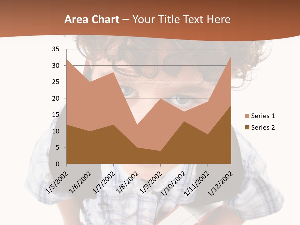 Rucksack Youth White PowerPoint Template