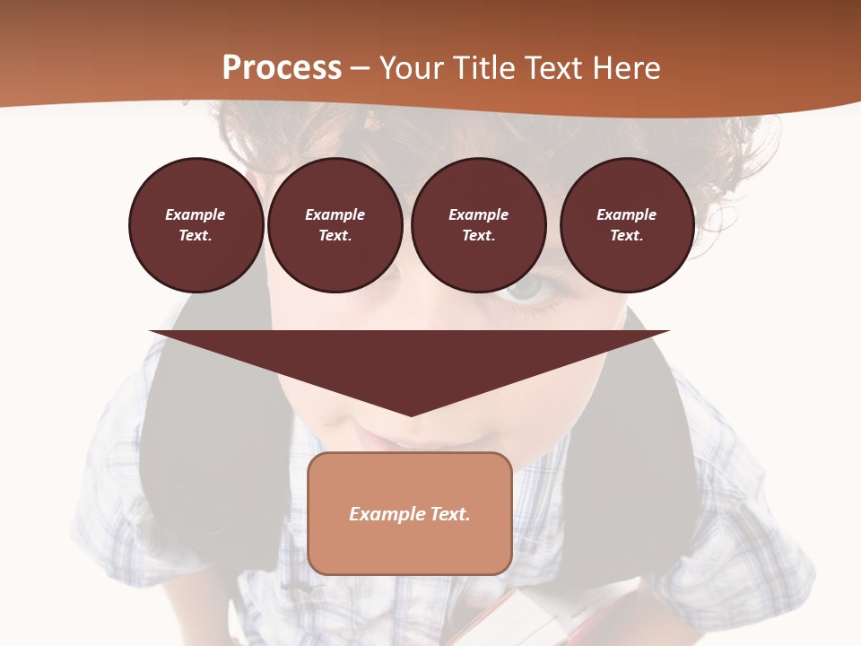 Rucksack Youth White PowerPoint Template