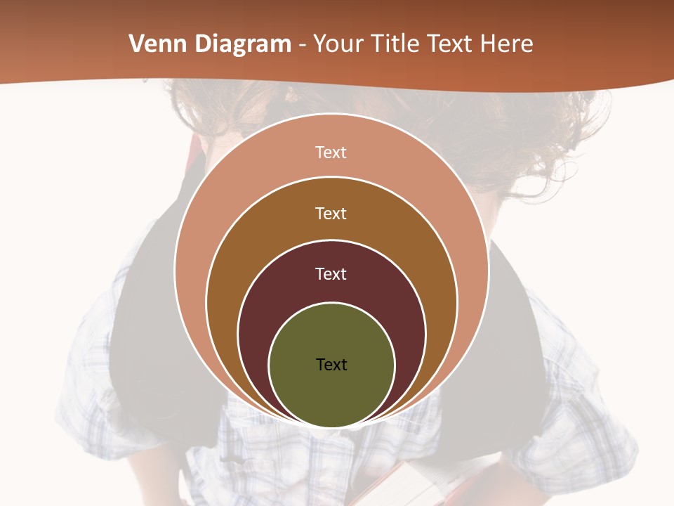 Rucksack Youth White PowerPoint Template