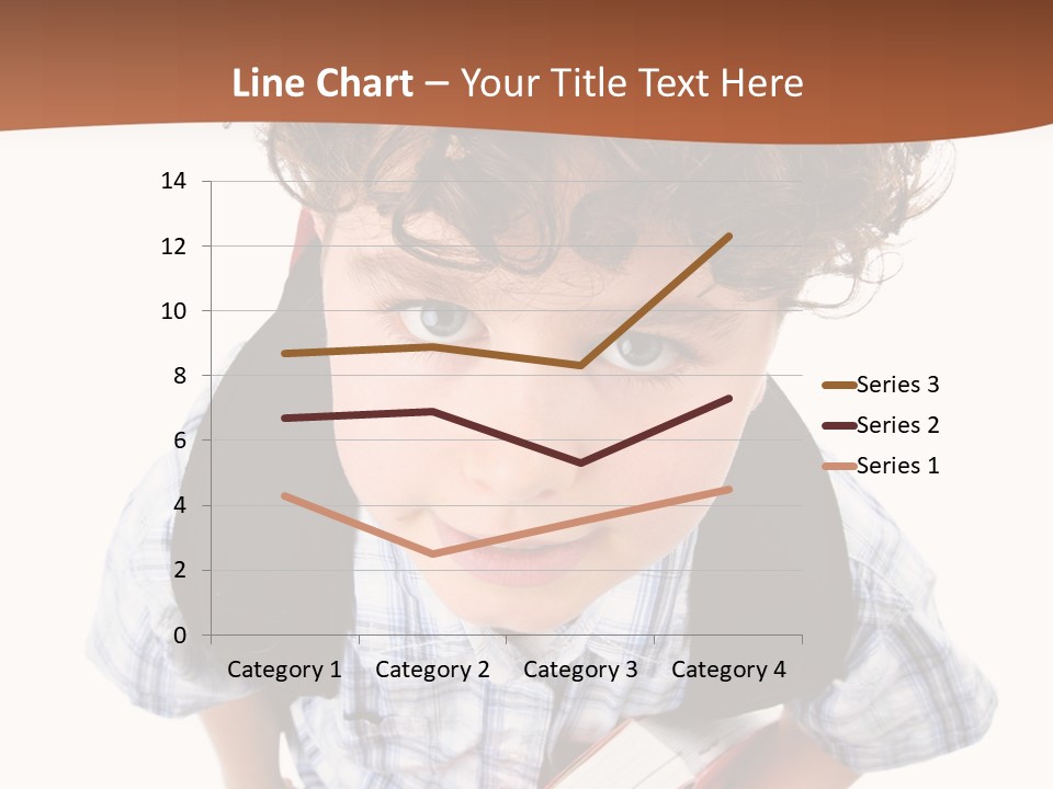 Rucksack Youth White PowerPoint Template