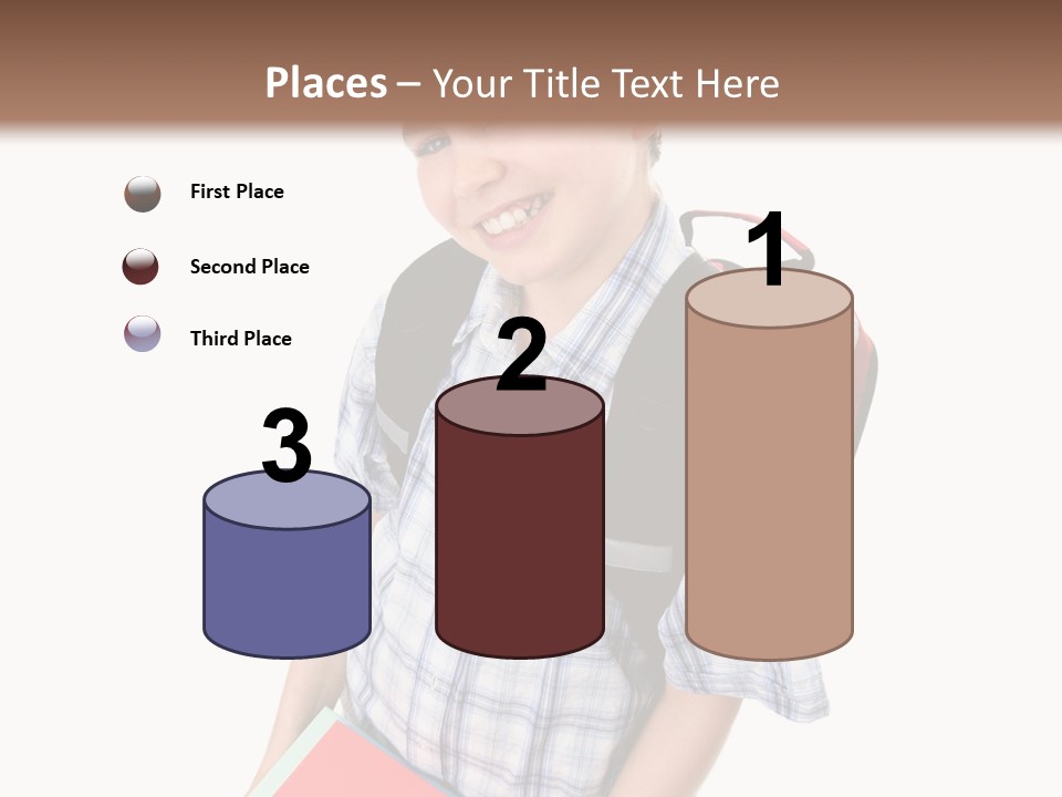 Education Schoolboy Pupil PowerPoint Template