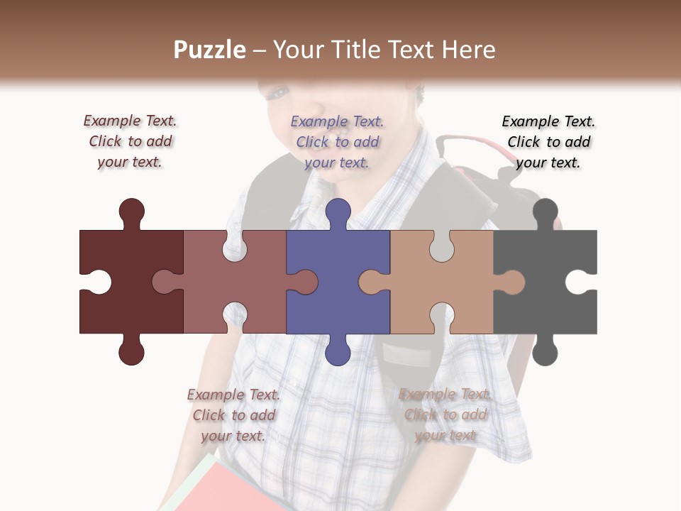 Education Schoolboy Pupil PowerPoint Template