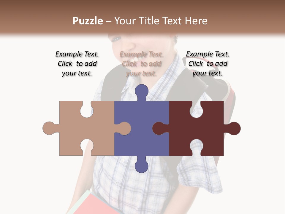 Education Schoolboy Pupil PowerPoint Template