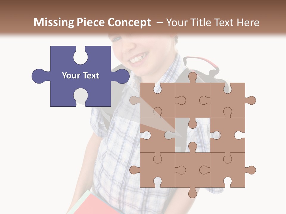 Education Schoolboy Pupil PowerPoint Template