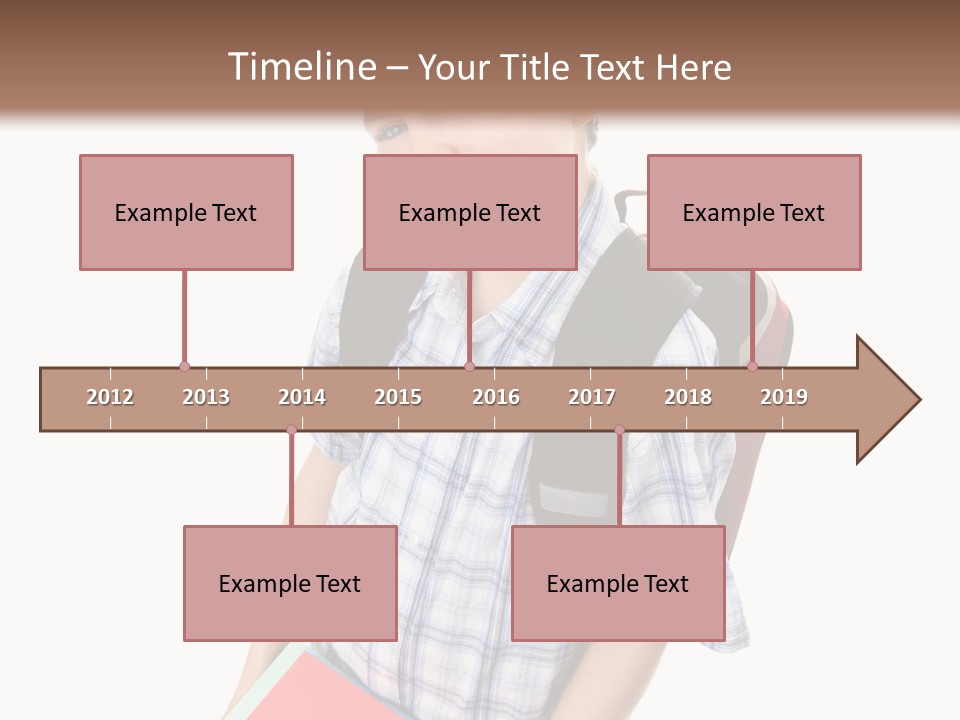 Education Schoolboy Pupil PowerPoint Template