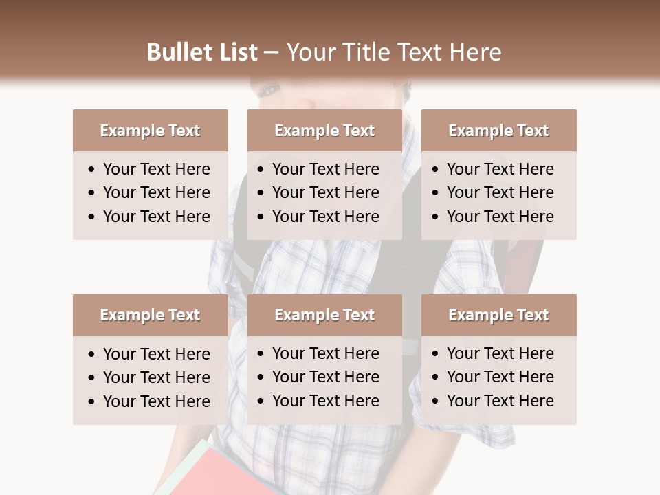 Education Schoolboy Pupil PowerPoint Template