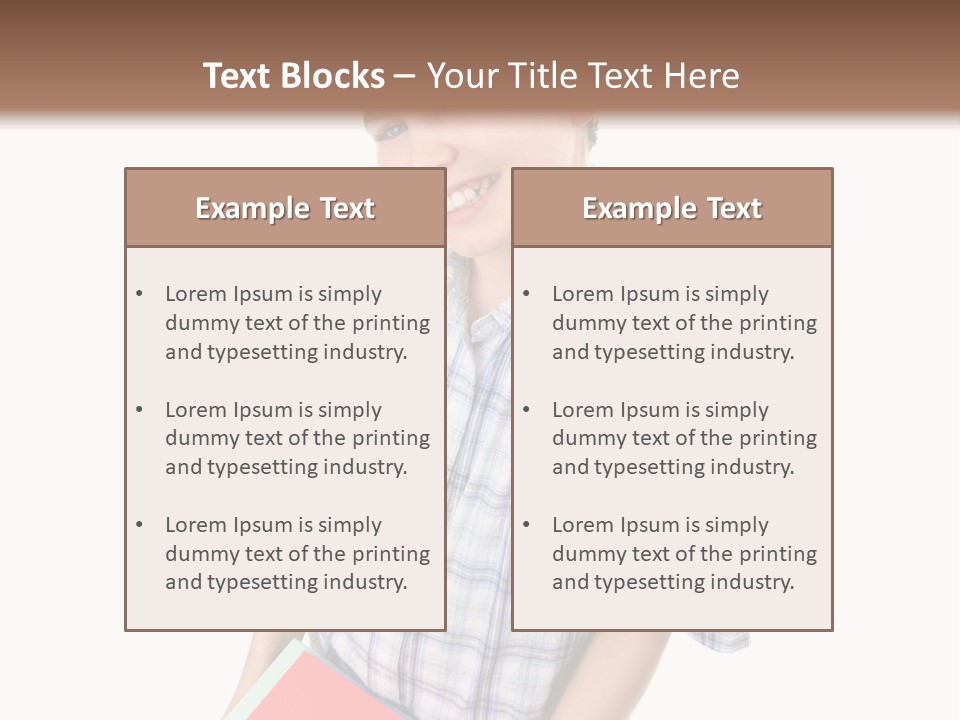 Education Schoolboy Pupil PowerPoint Template