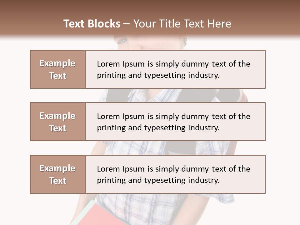 Education Schoolboy Pupil PowerPoint Template