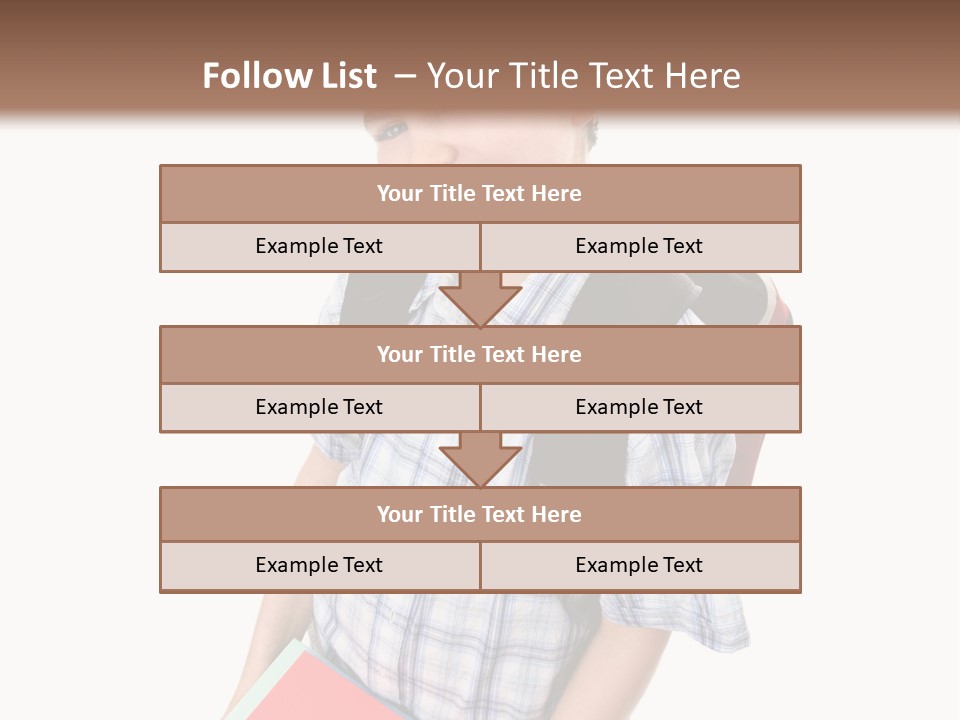 Education Schoolboy Pupil PowerPoint Template