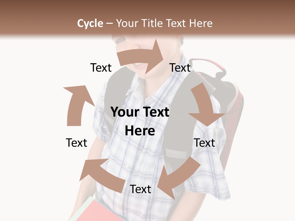 Education Schoolboy Pupil PowerPoint Template