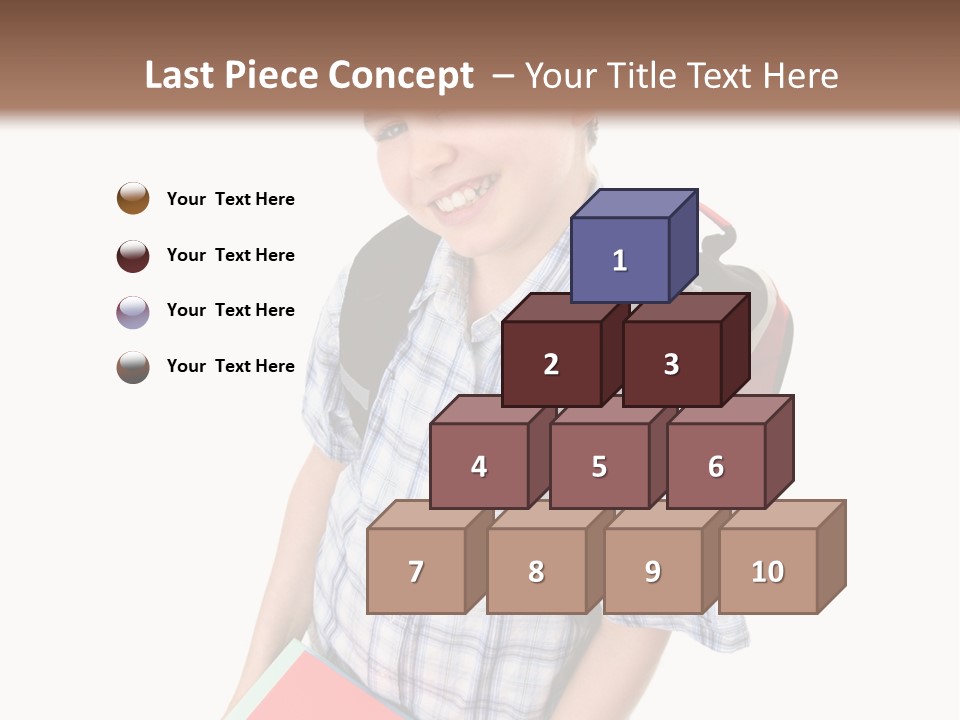 Education Schoolboy Pupil PowerPoint Template