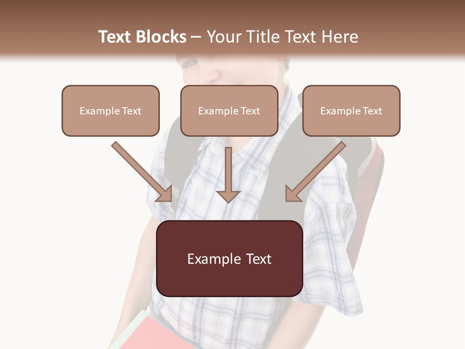 Education Schoolboy Pupil PowerPoint Template