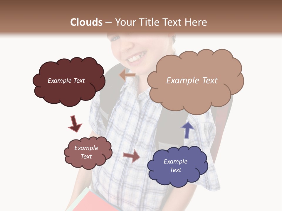 Education Schoolboy Pupil PowerPoint Template