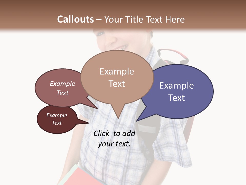 Education Schoolboy Pupil PowerPoint Template