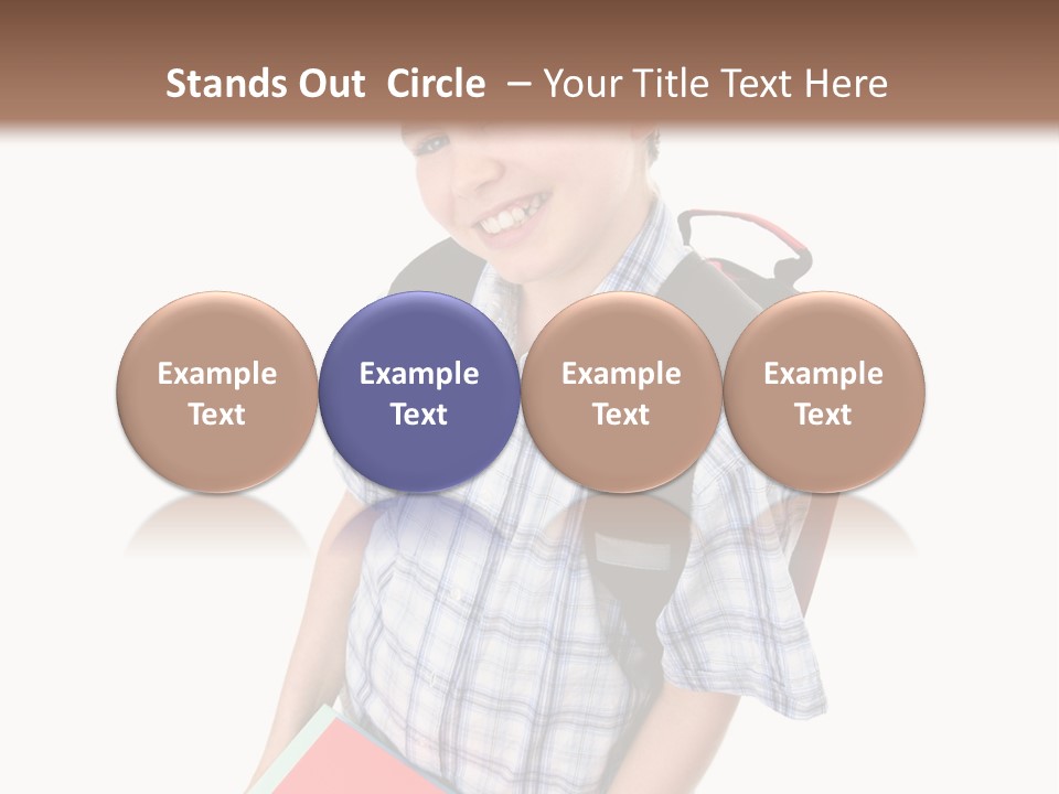 Education Schoolboy Pupil PowerPoint Template