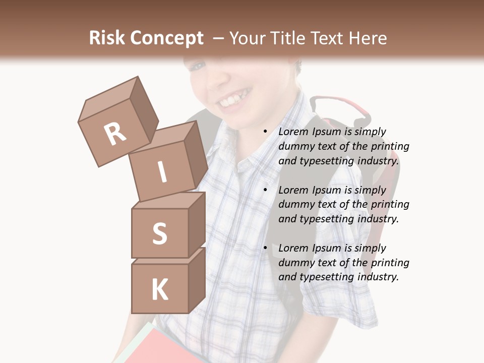 Education Schoolboy Pupil PowerPoint Template