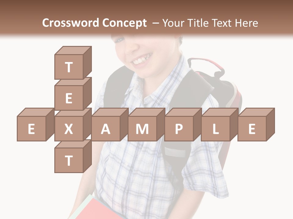 Education Schoolboy Pupil PowerPoint Template